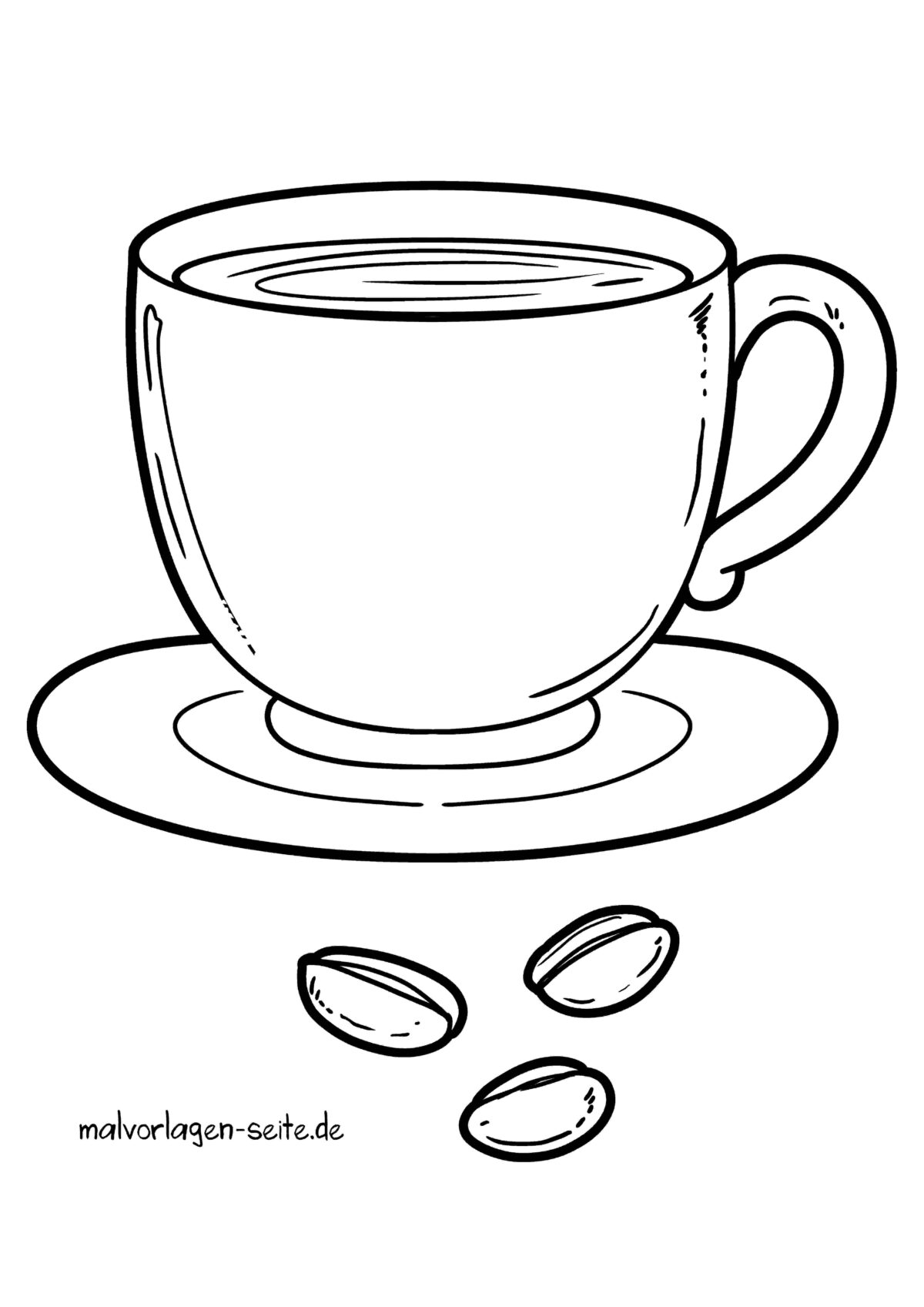 Malvorlage Kaffee