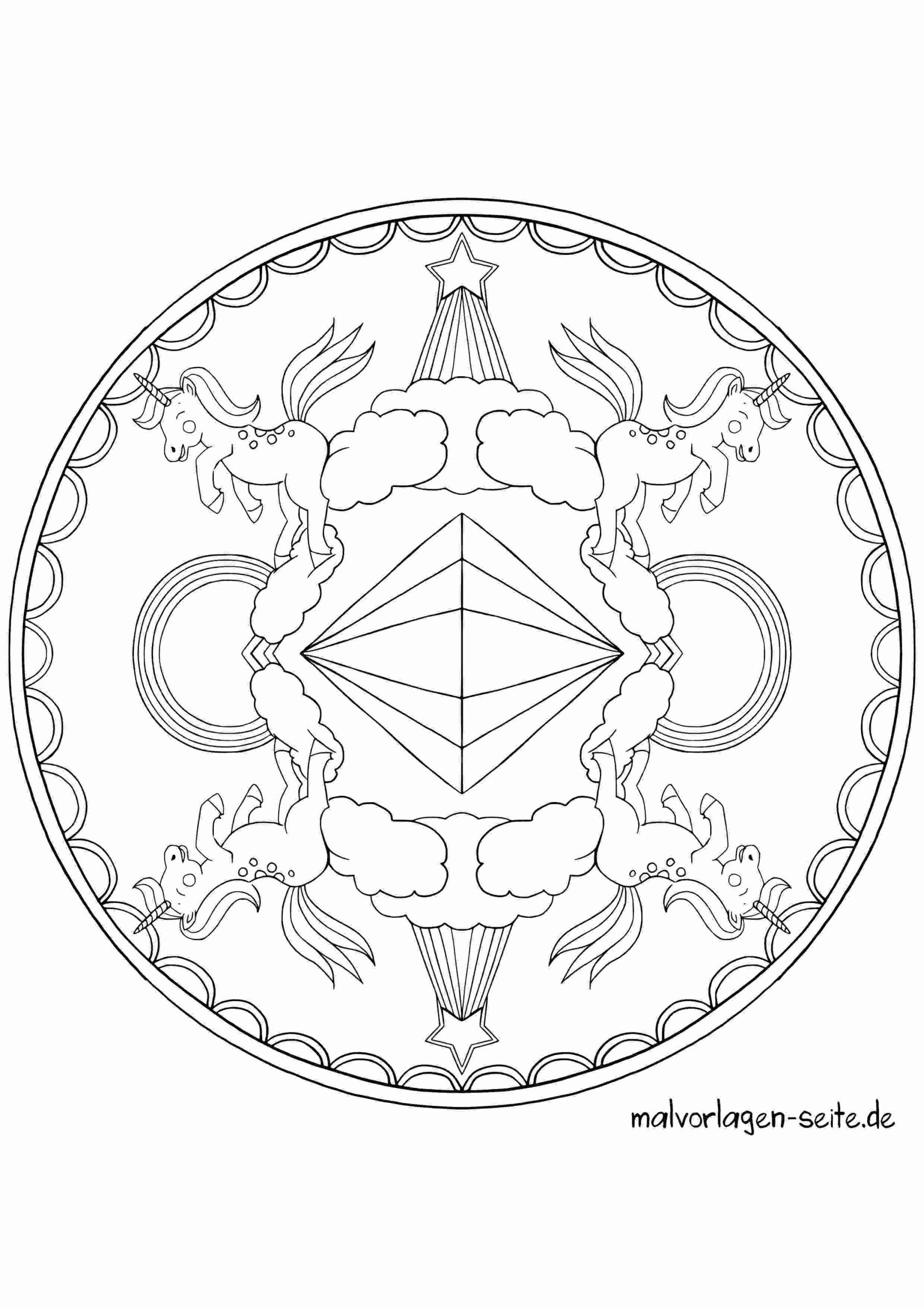 Einhorn Mandala
