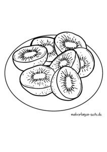 Malvorlage Kiwis