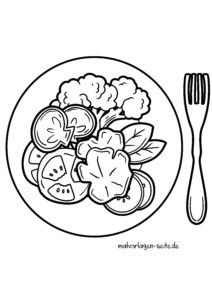  Ausmalbilder Salate - Ausmalbild kostenlos herunterladen Bildidee 