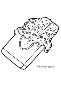 Malvorlage Schokolade