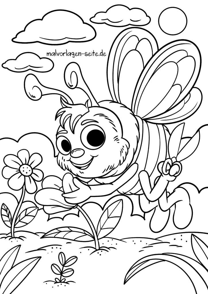  Malvorlage Bienen 