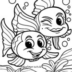 Ausmalbilder Fische