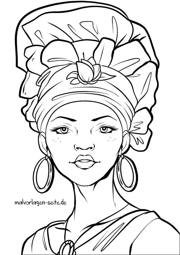  Malvorlage Gesicht - Ausmalbild kostenlos herunterladen 