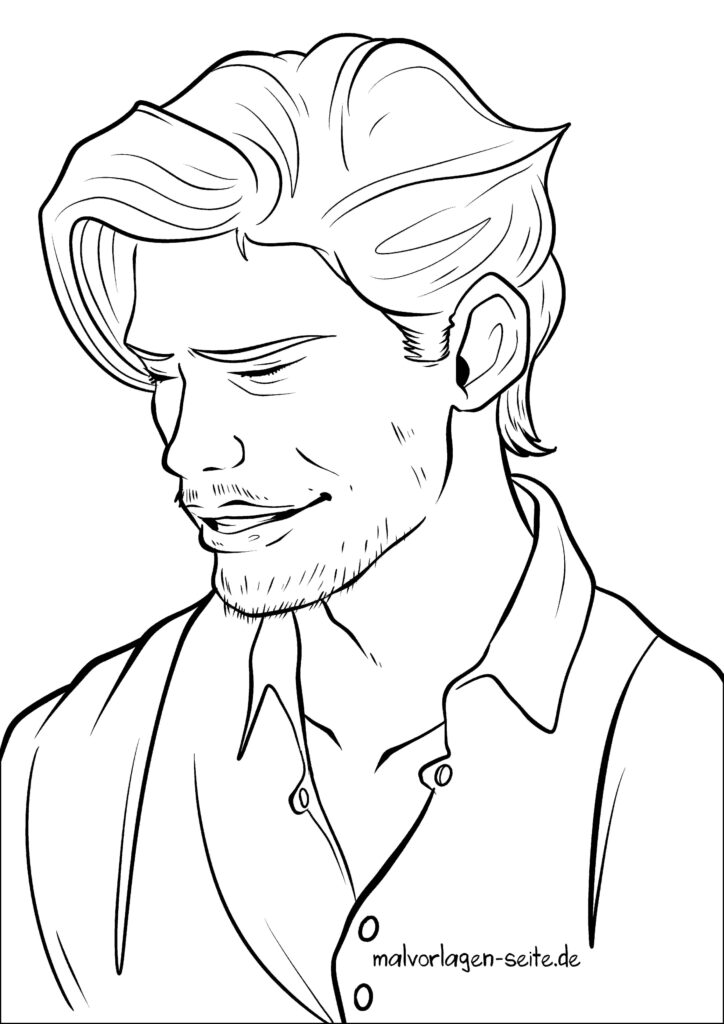  Malvorlage Gesicht - Ausmalbild kostenlos herunterladen Illustration 