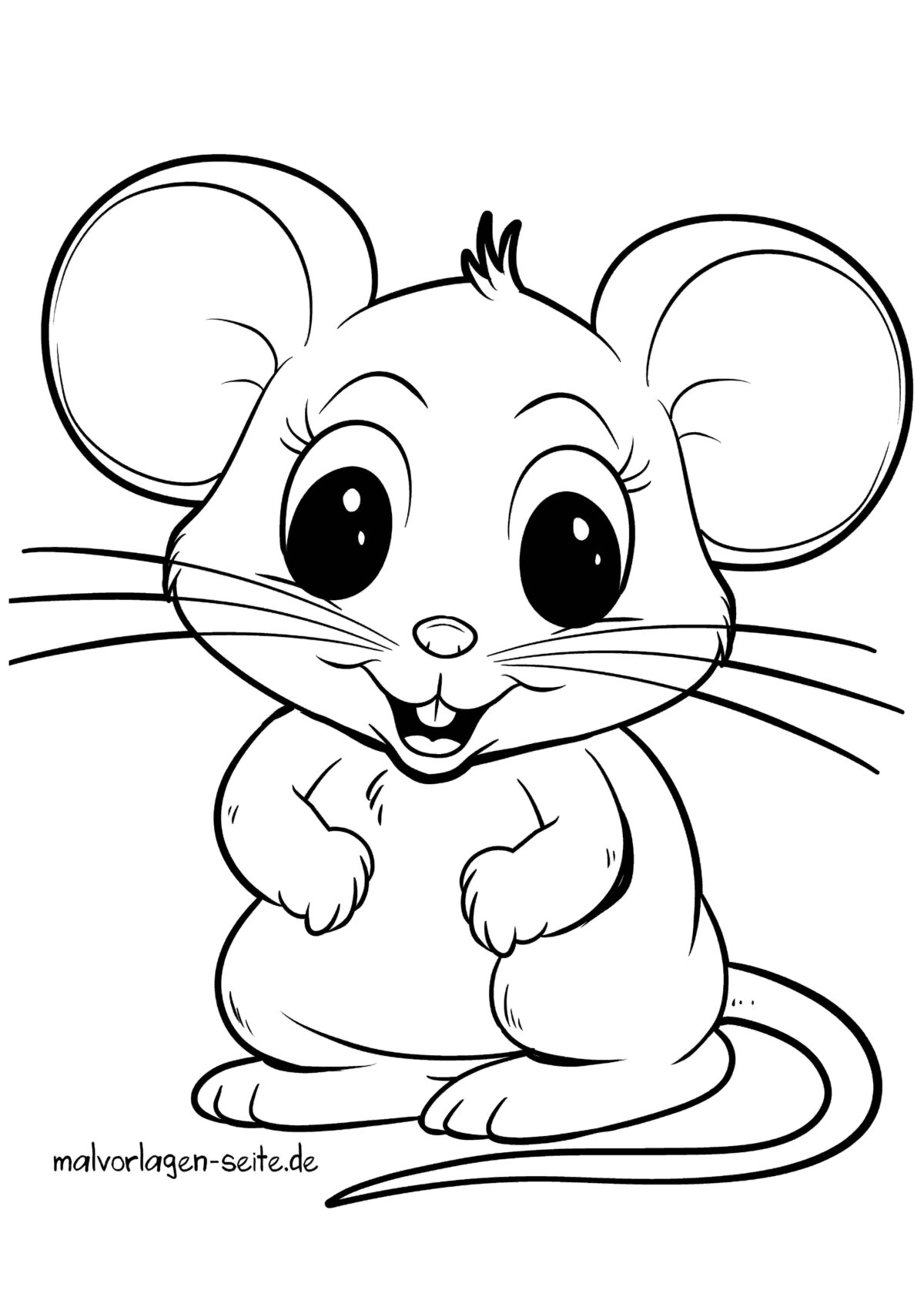  Malvorlage Maus - Ausmalbild kostenlos herunterladen Bildidee 