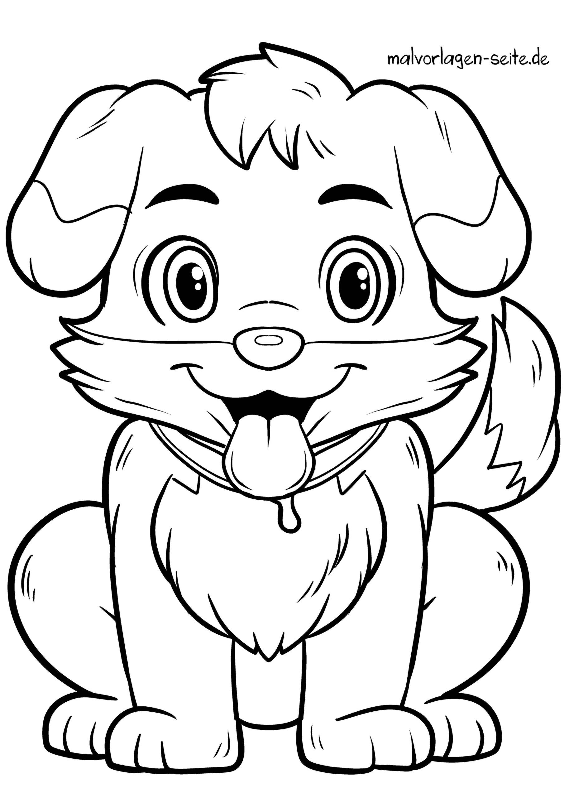 Malvorlage Hundewelpe