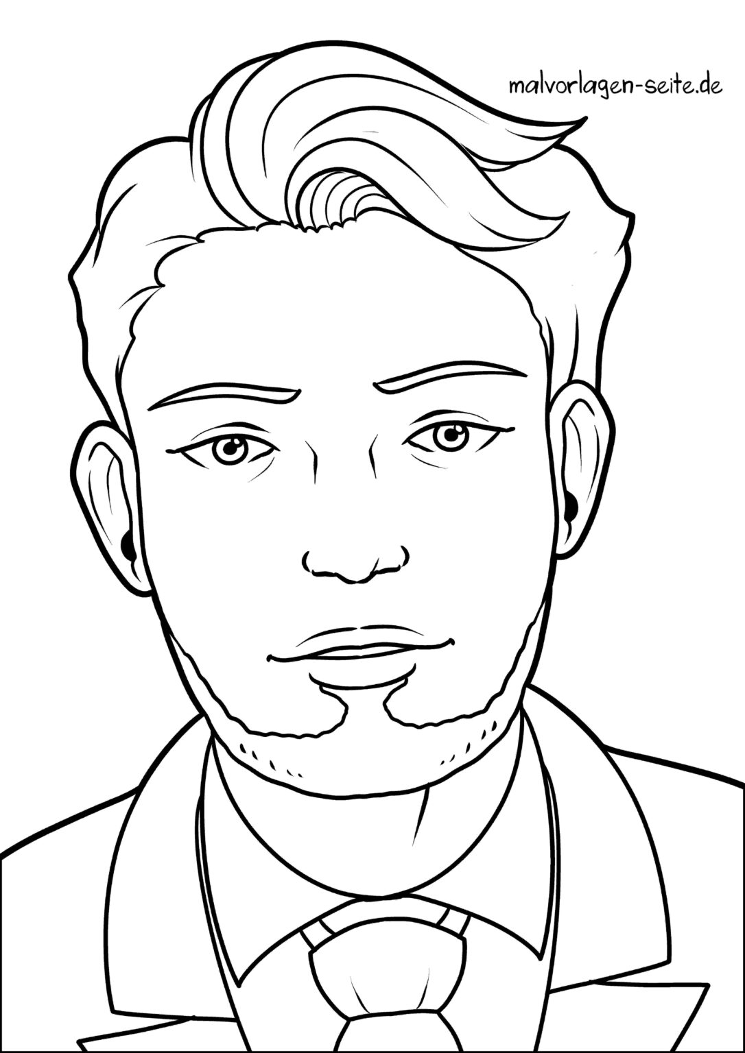  Malvorlage Mann 