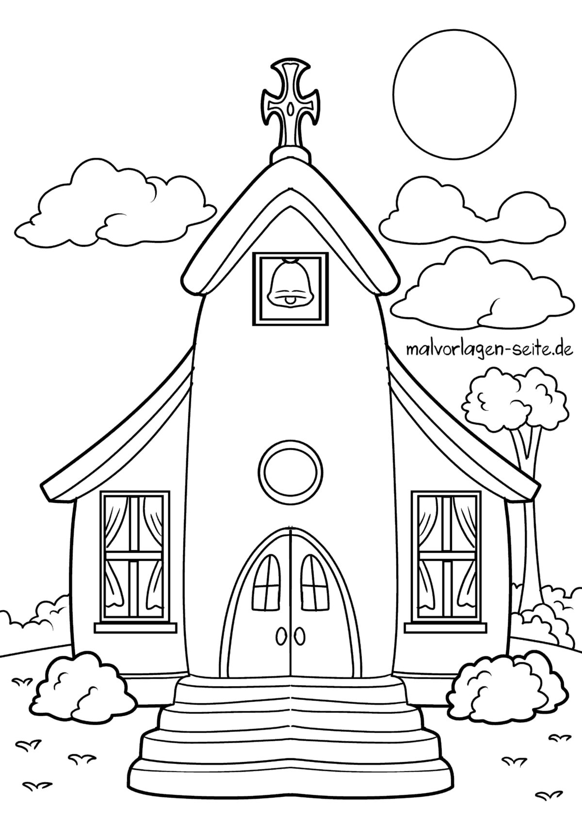 Malvorlage Kirche