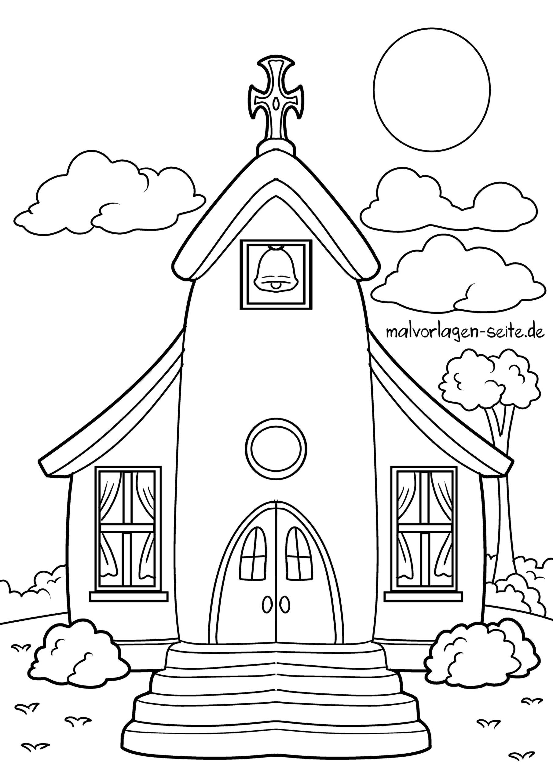Malvorlage Kirche