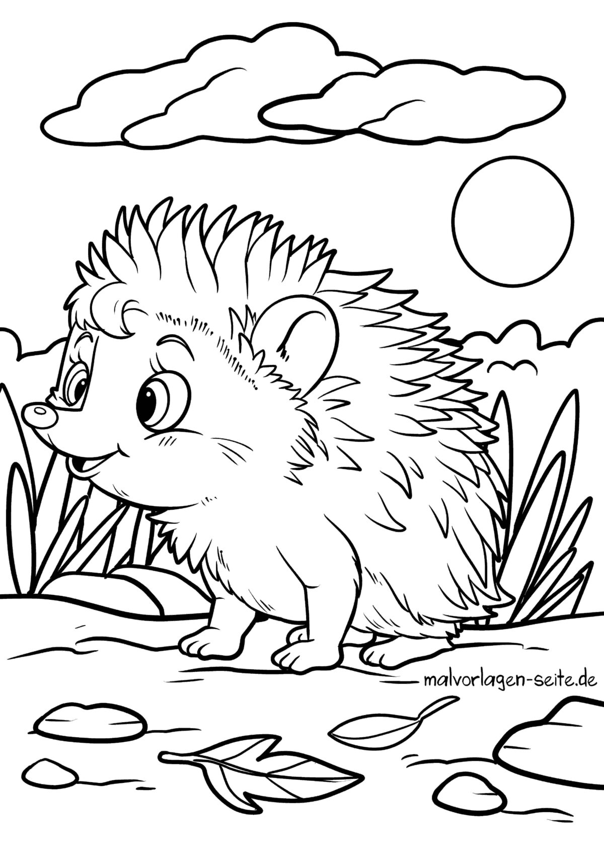 Malvorlage Igel