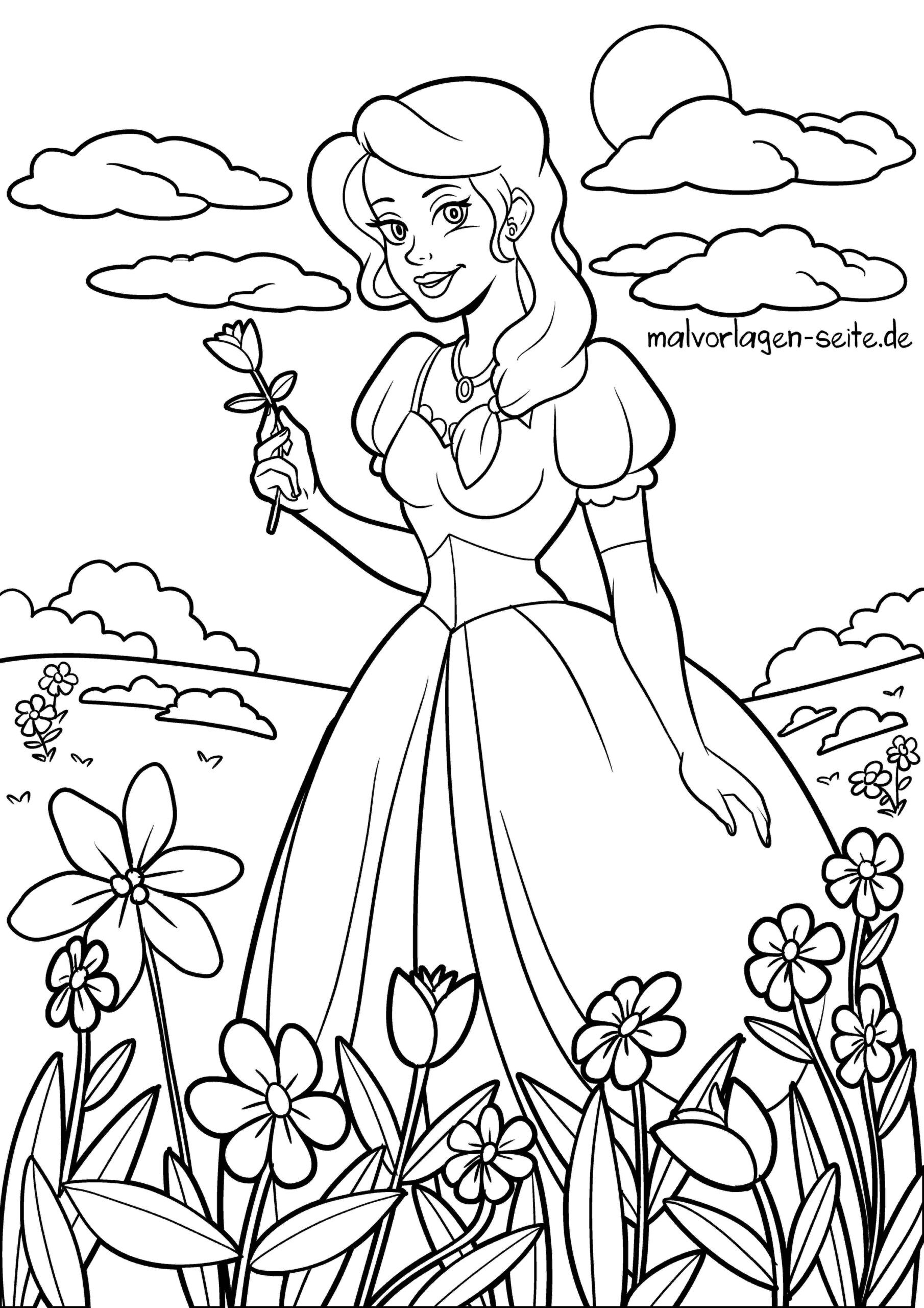 Malvorlage Prinzessin