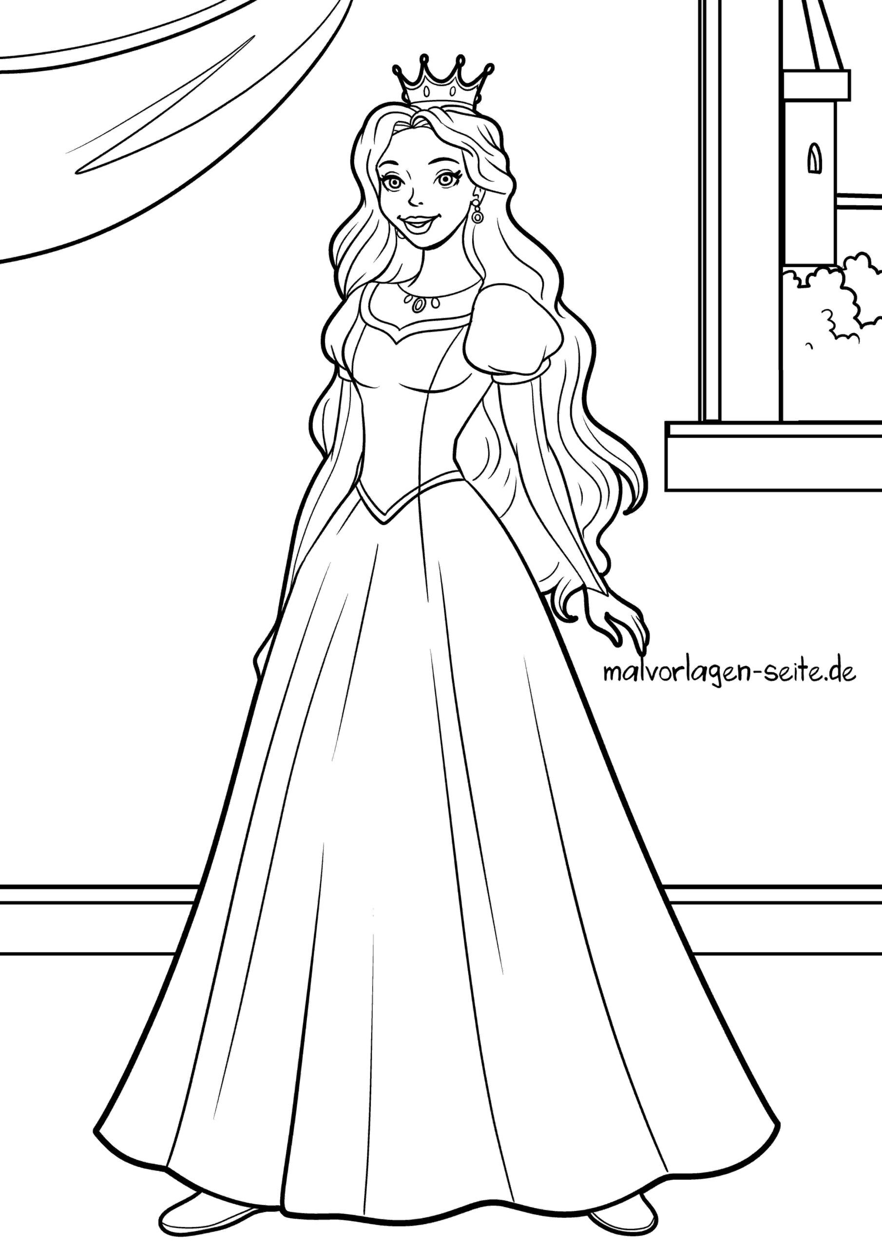 Malvorlage Prinzessin