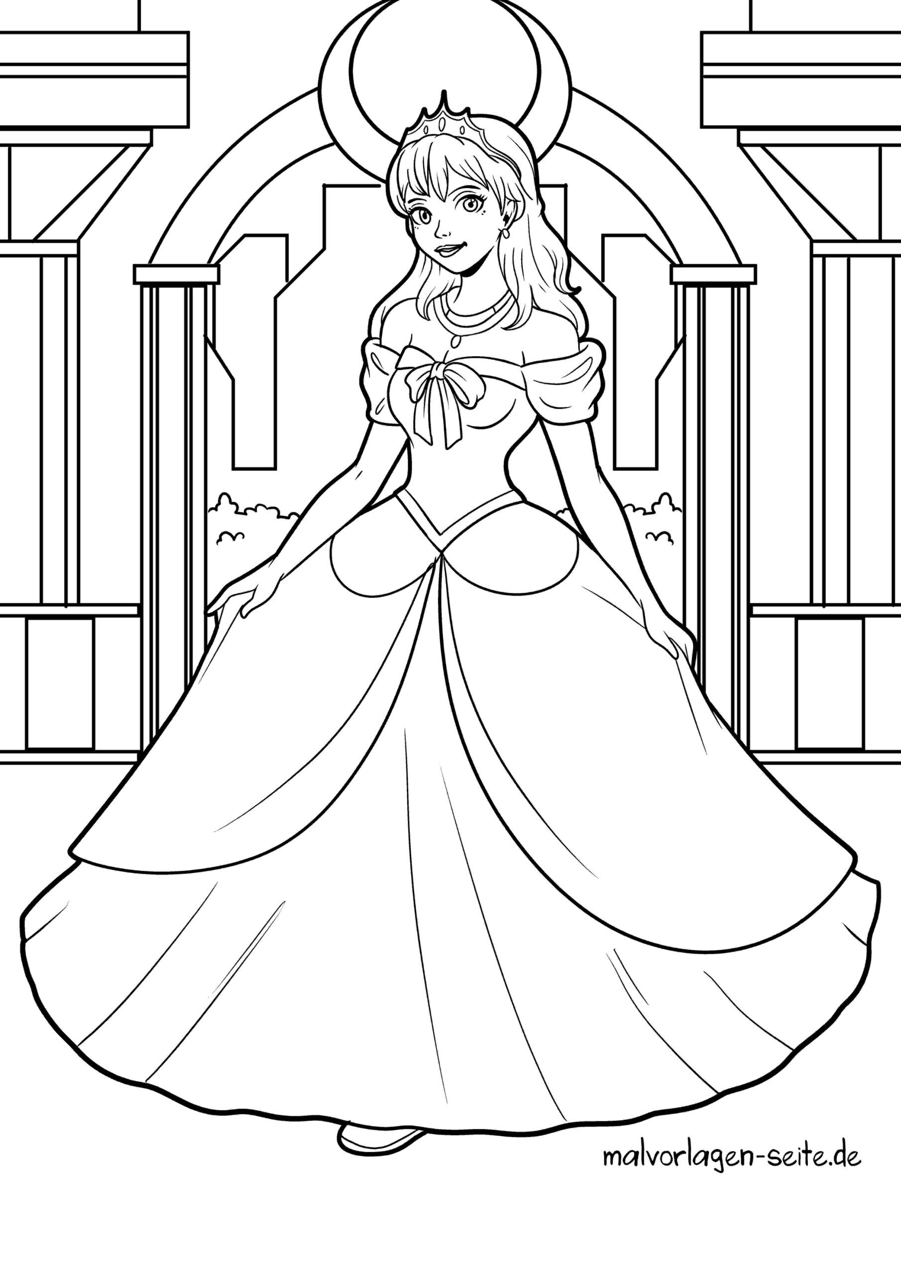 Malvorlage Prinzessin