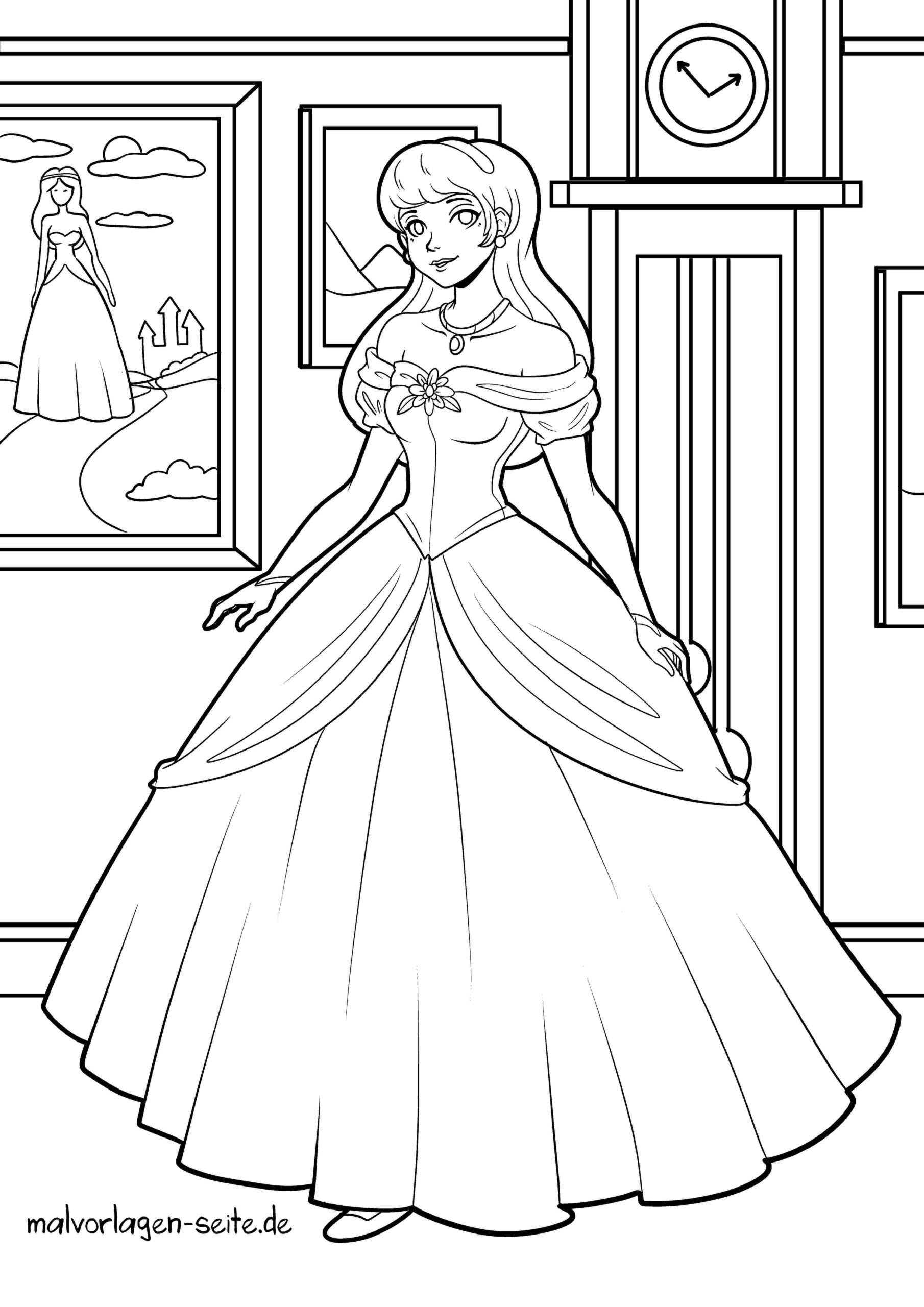 Malvorlage Prinzessin