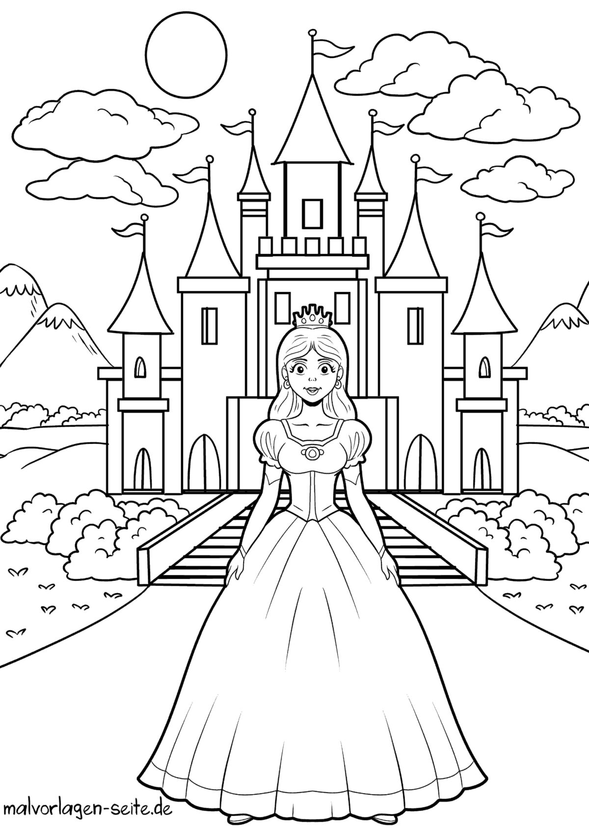  Ausmalbild kostenlos herunterladen Motiv 