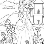 Malvorlage Prinzessin