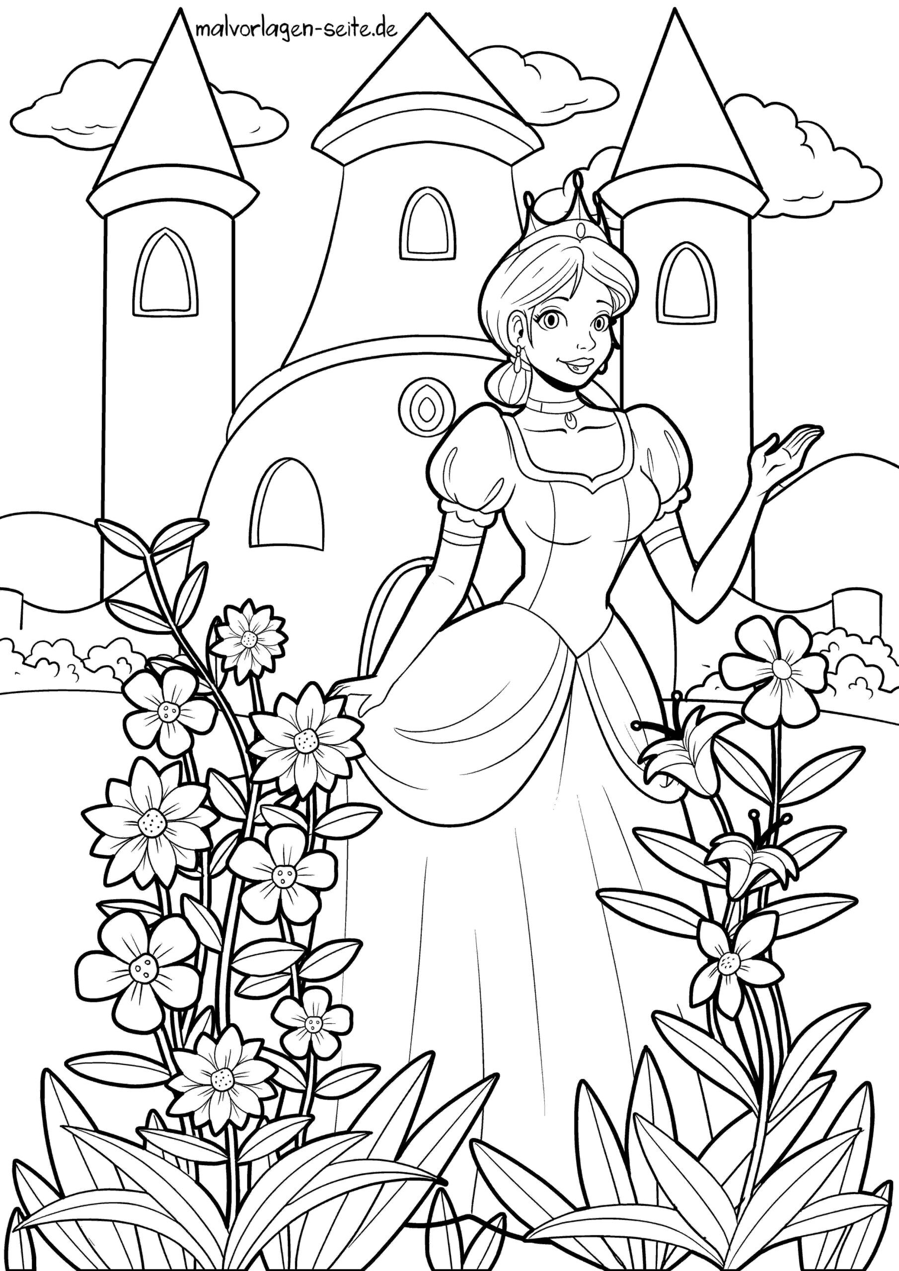 Malvorlage Prinzessin