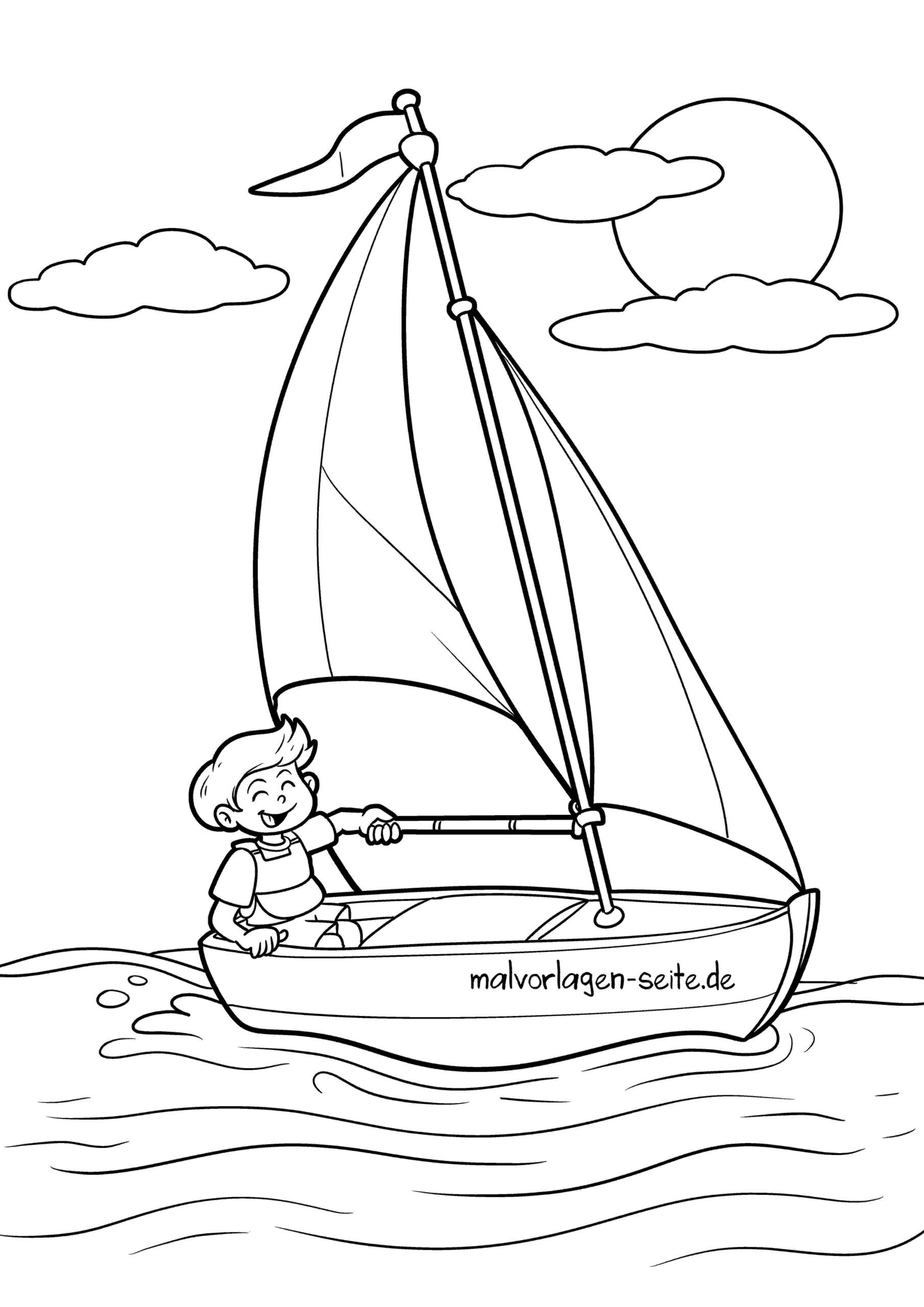 Malvorlage Segeln