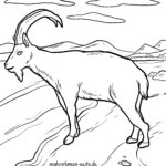 Malvorlage Steinbock