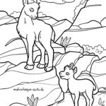 Malvorlage Steinböcke