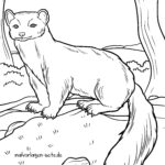Malvorlage Marder