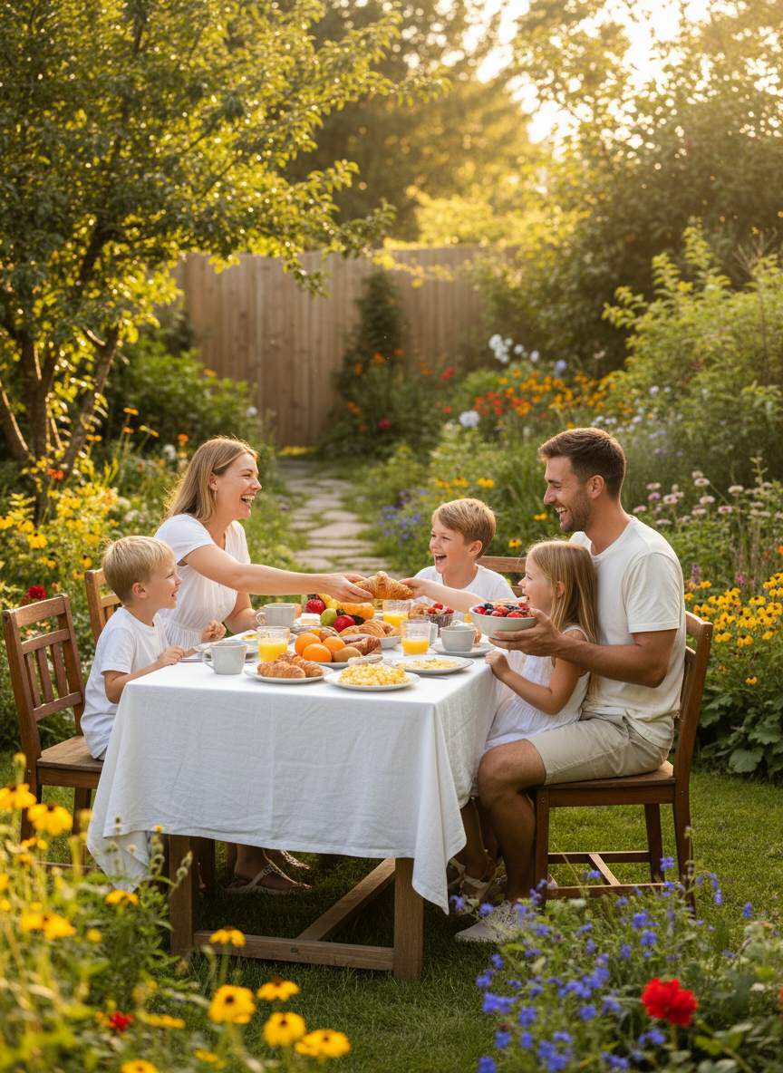Gemeinsame Mahlzeiten mit der Familie