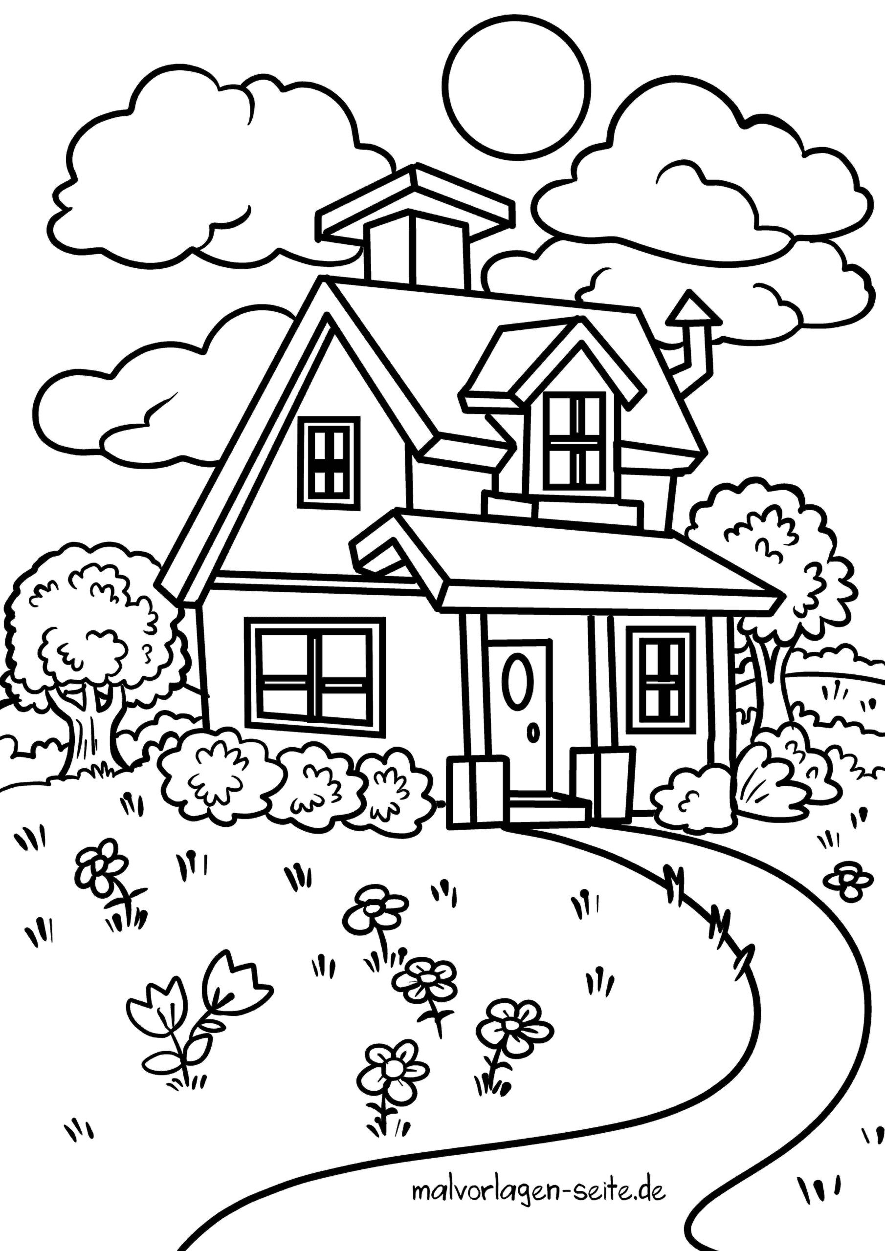 Malvorlage Haus