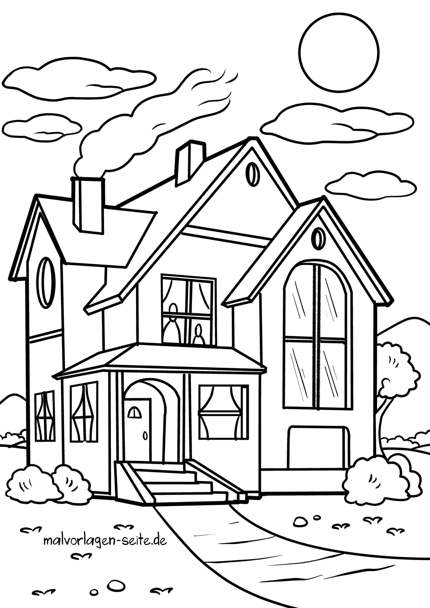 Malvorlage Haus