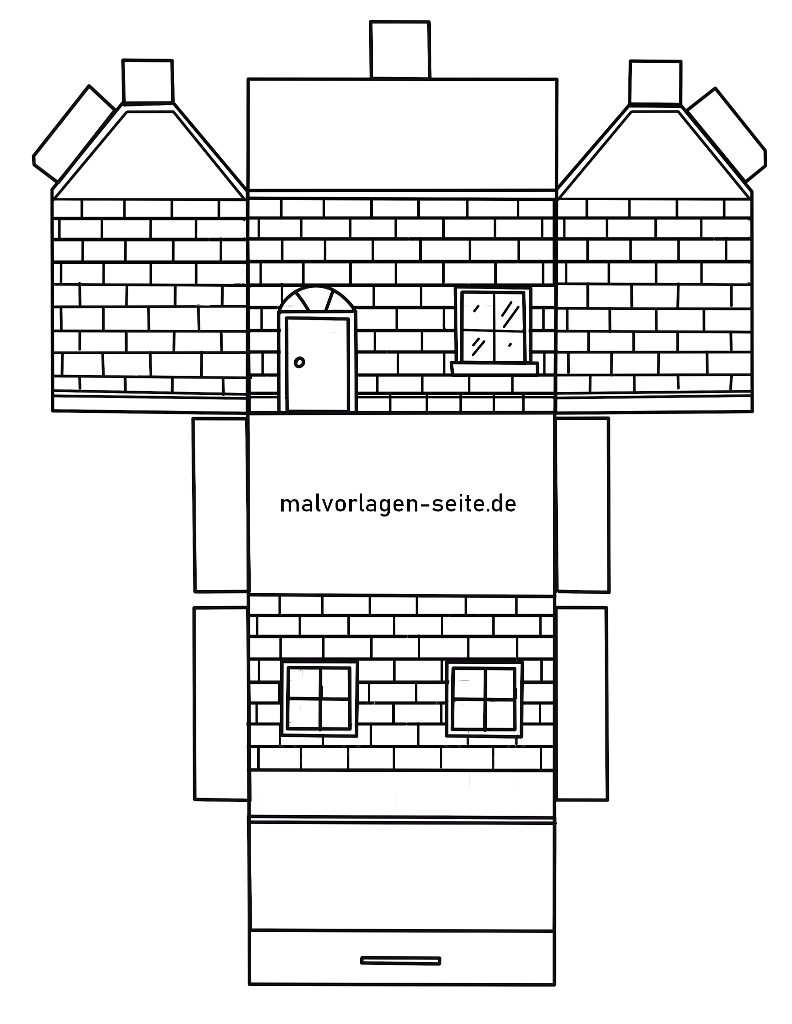 Papierhaus Vorlage