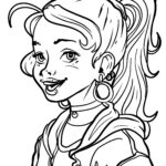 Malvorlage Mädchen Gesicht