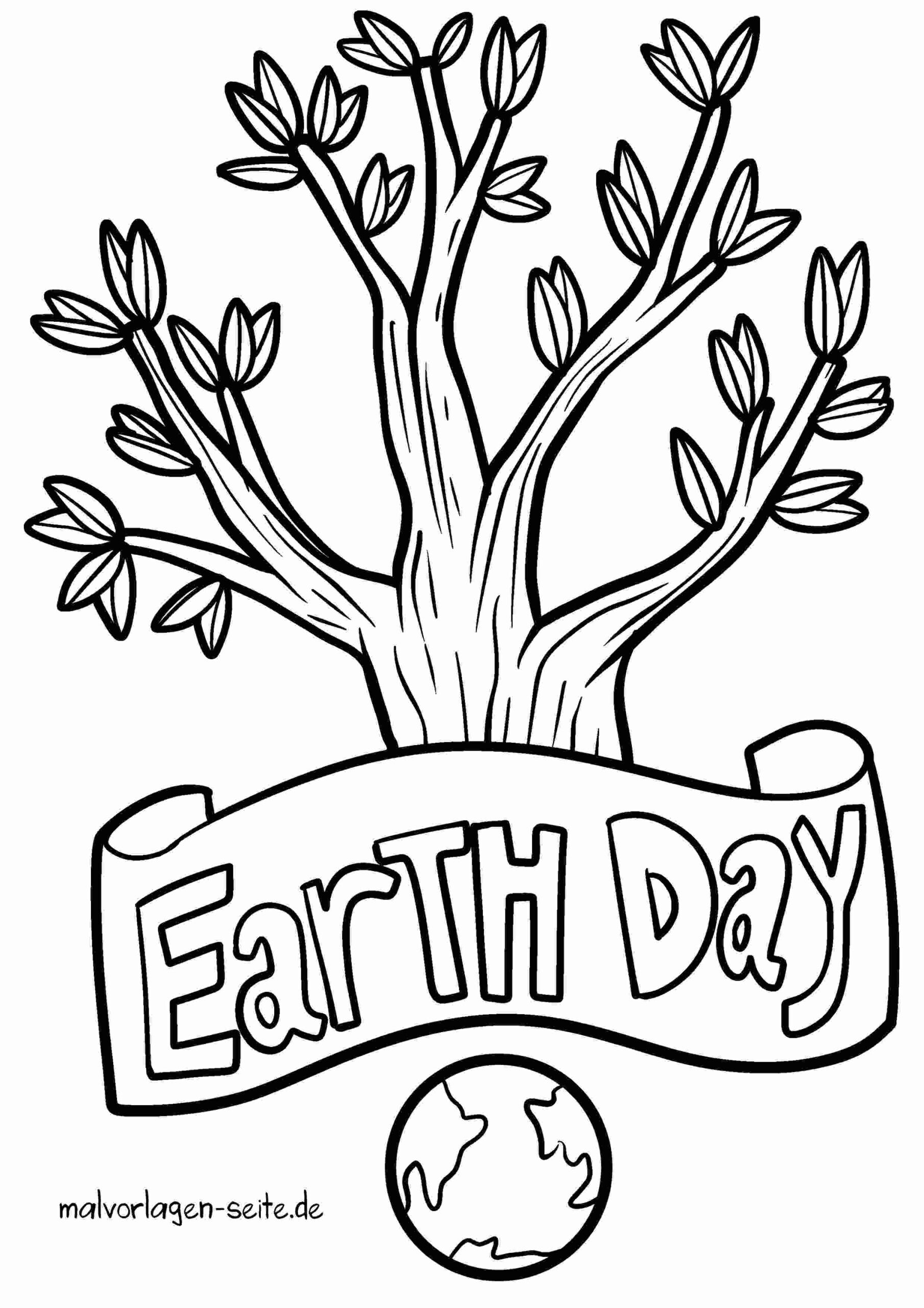 Malvorlage Earth Day 