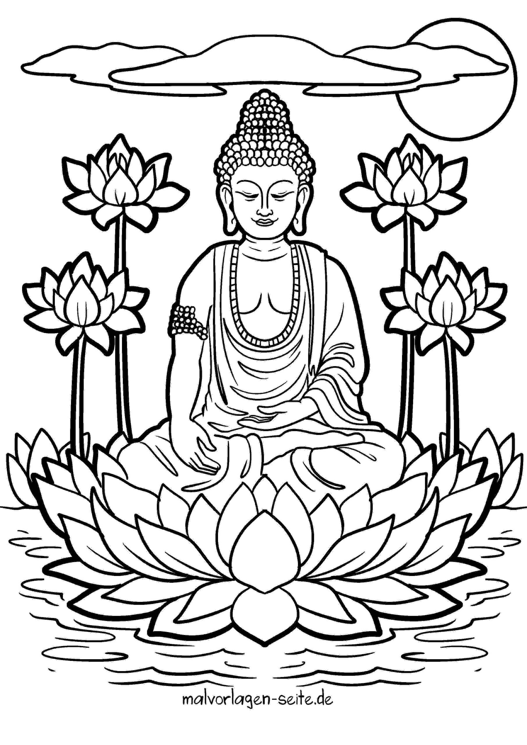 Malvorlage Buddhismus