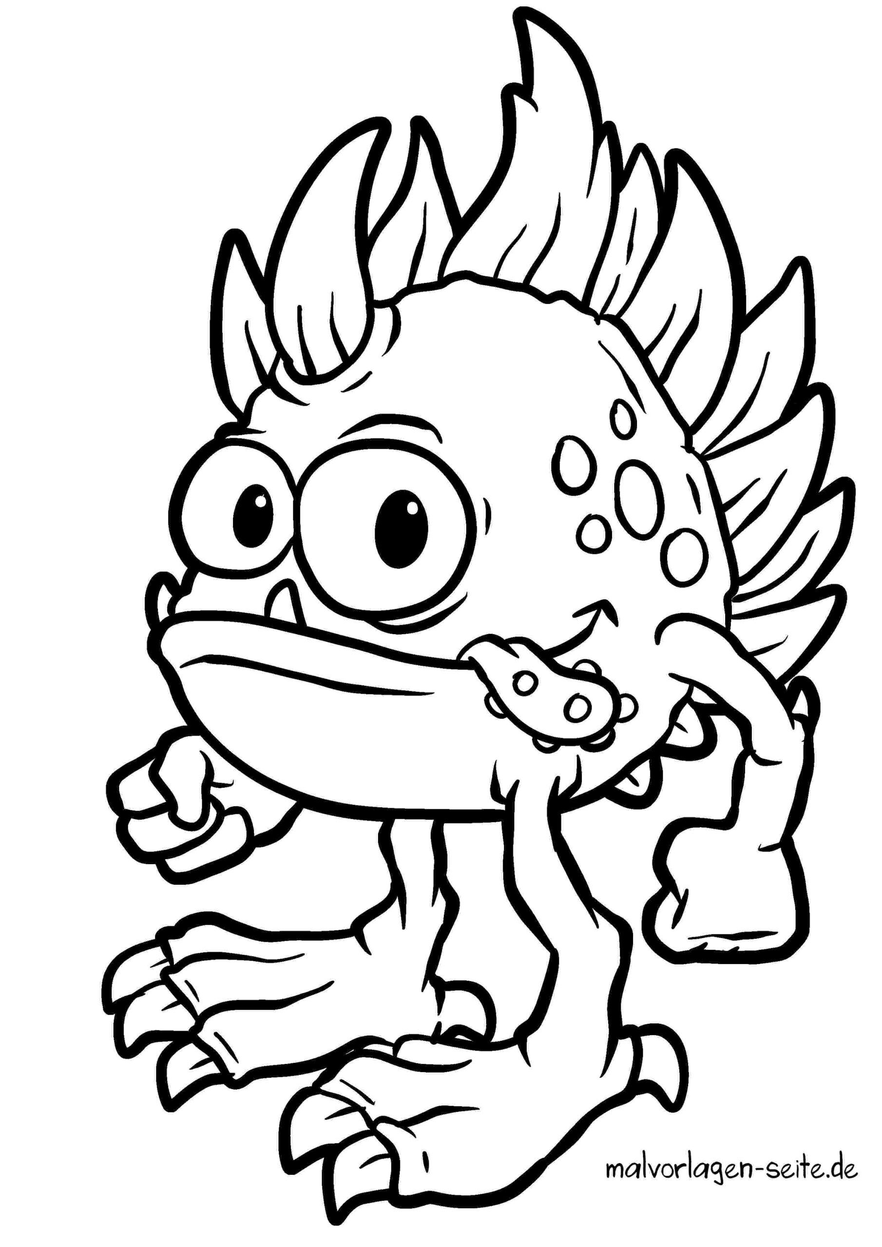  Foto zu Malvorlagen Monster kostenlos herunterladen und ausmalen 