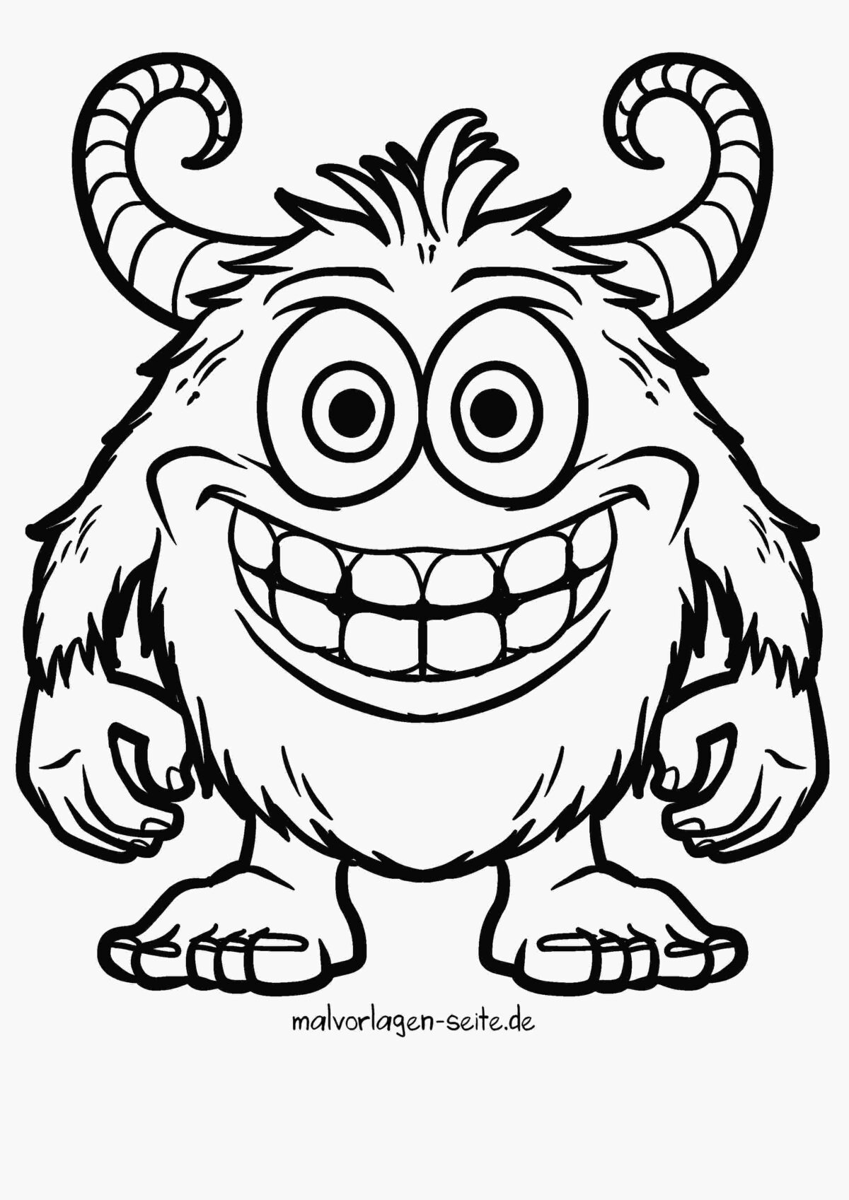Malvorlage Monster