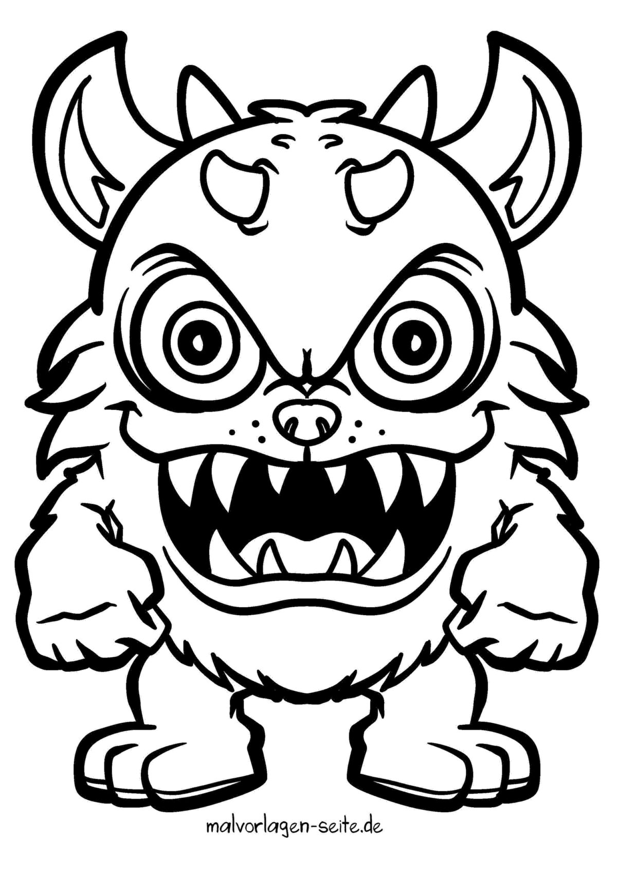 Malvorlage Monster