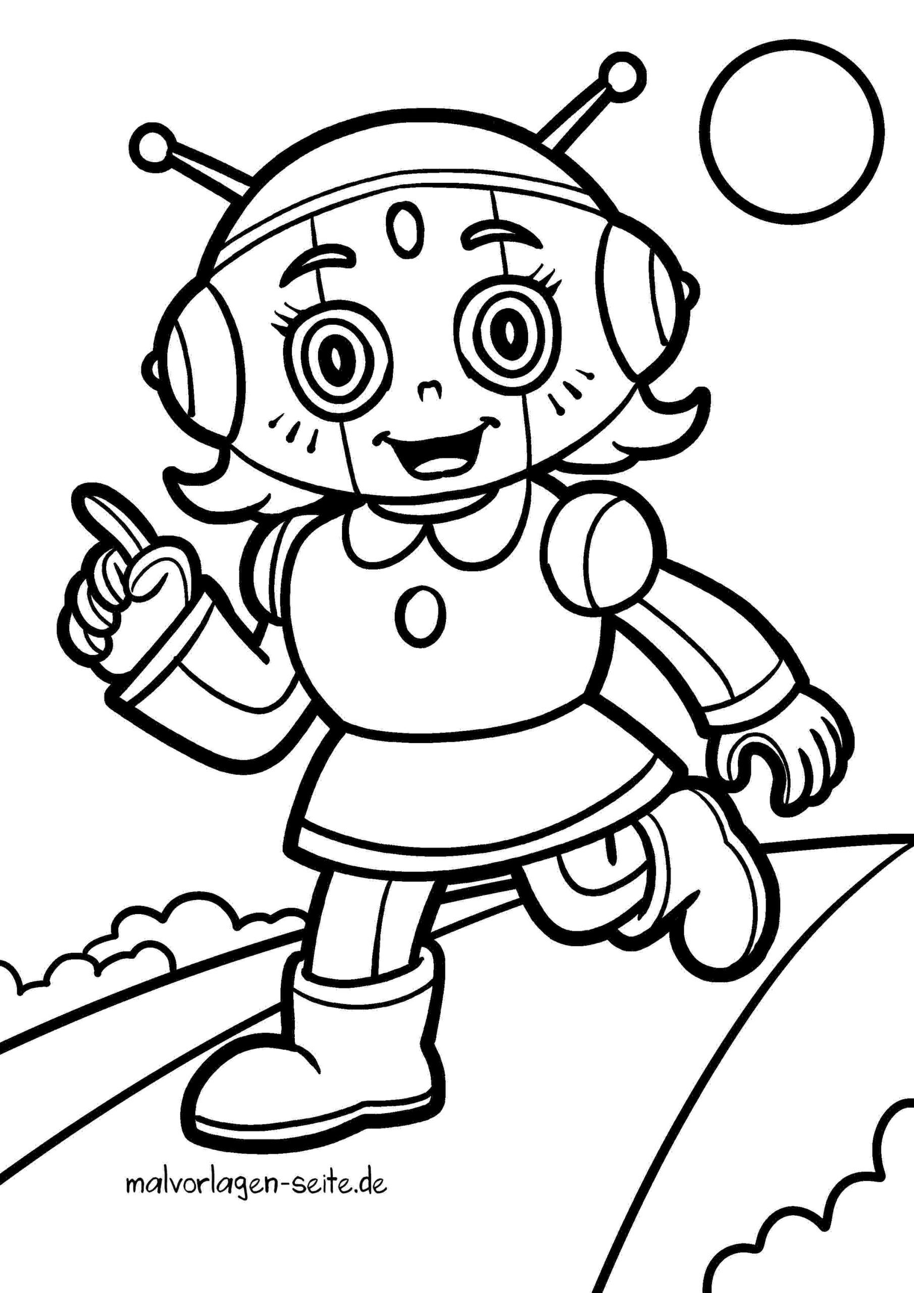 Malvorlage Roboter