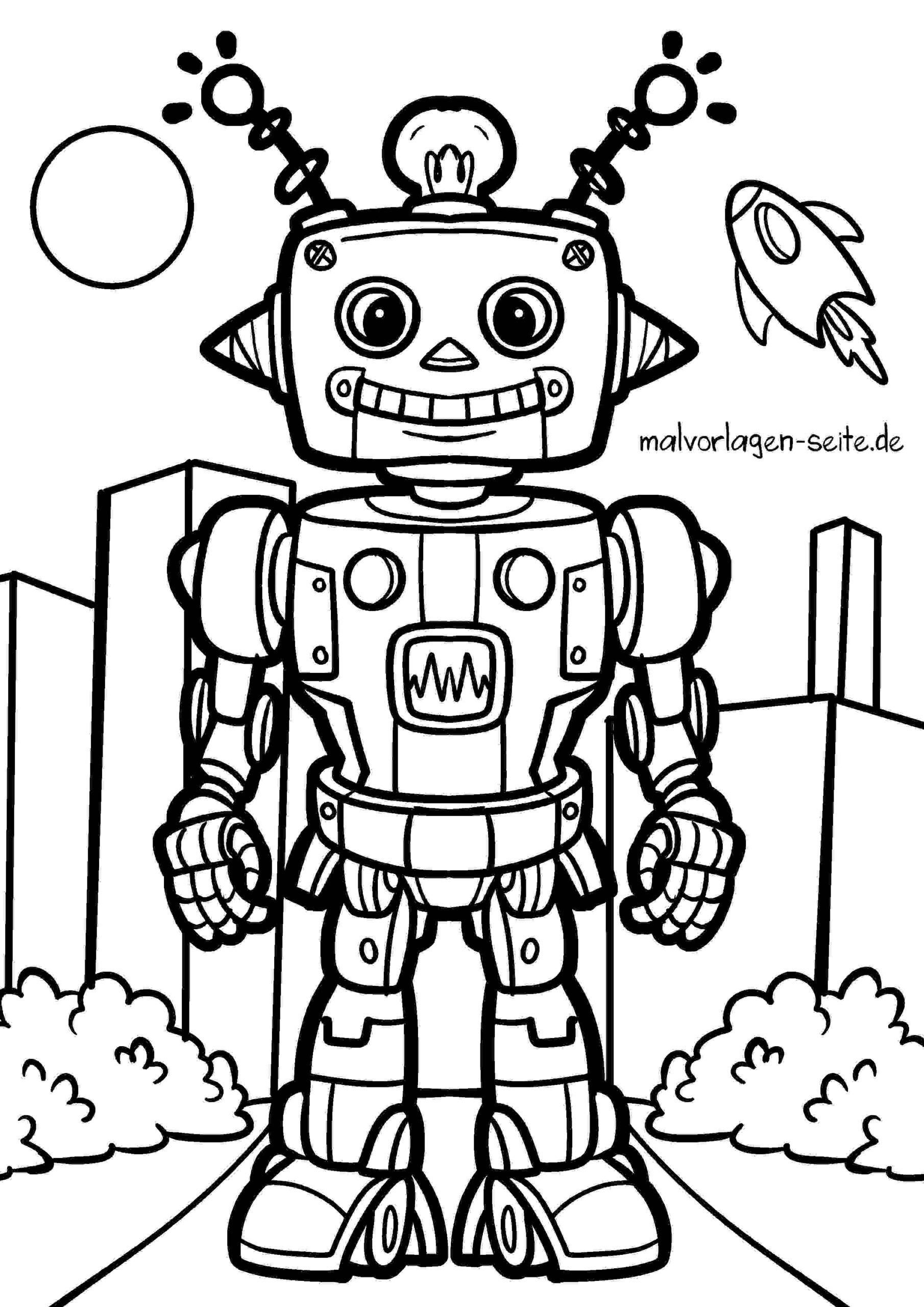 Malvorlage Roboter