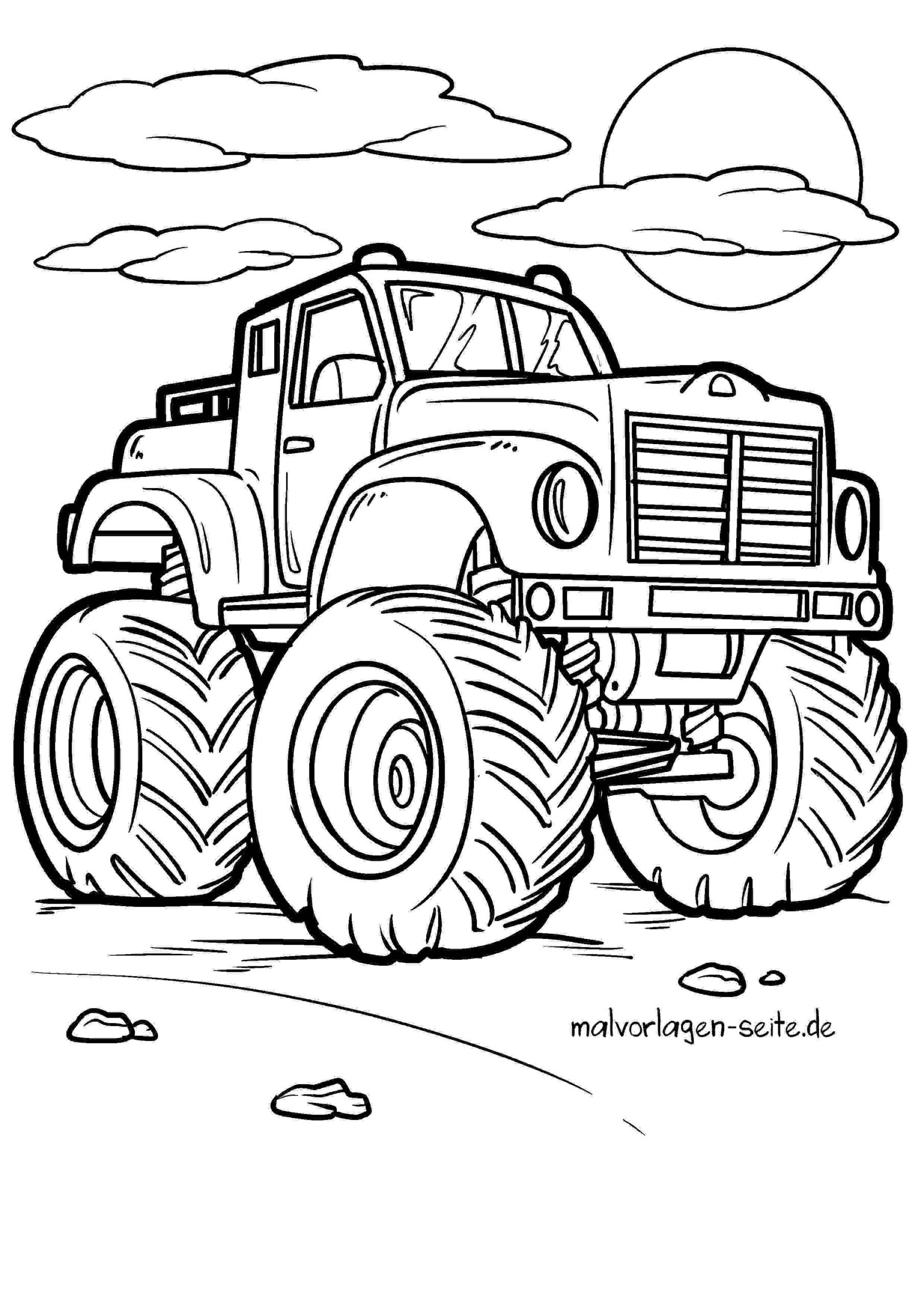 Malvorlage Monstertruck