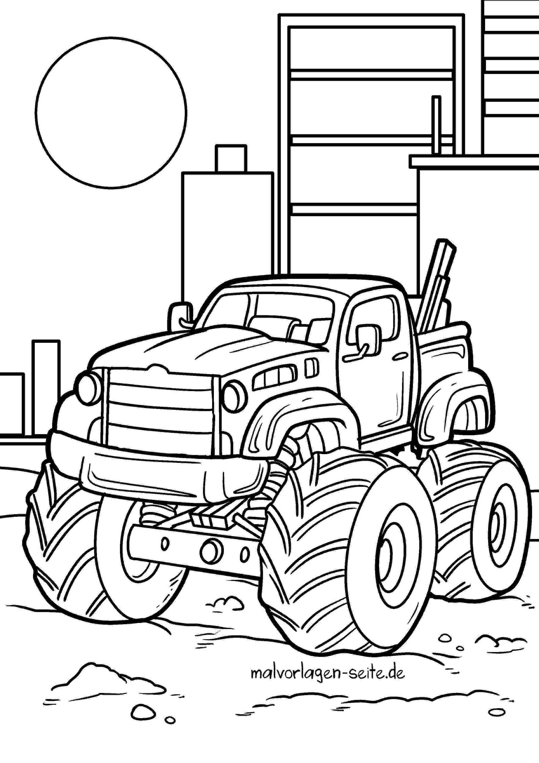 Malvorlage Monstertruck