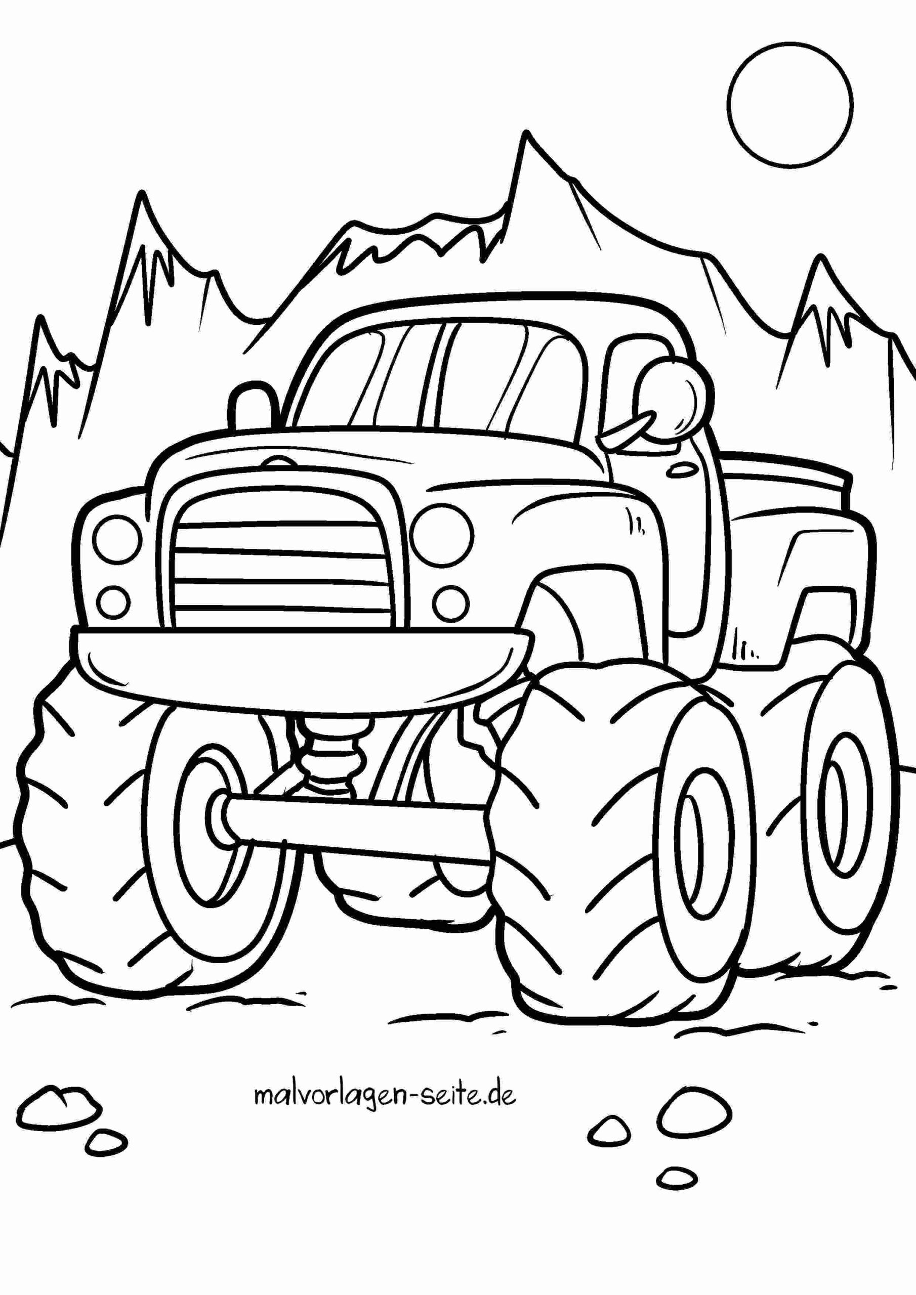 Malvorlage Monstertruck