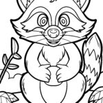 Malvorlage Waschbär