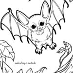Malvorlage Fledermaus