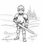 Malvorlage Ritter