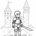 Malvorlage Ritter