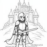 Malvorlage Ritter