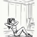 Malvorlage Sit-up