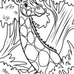 Malvorlage Giraffe