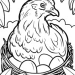 Malvorlage Huhn