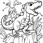Malvorlage Dinosaurier